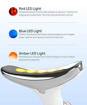 MyDerma Dream MyoGlow LED Massaging Device for Arms, Legs, and Face