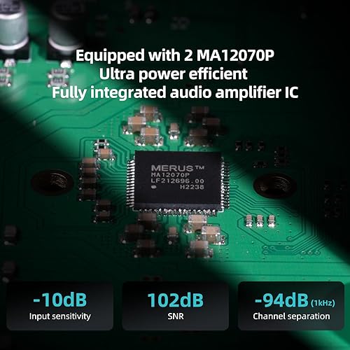 Miniatura 7 de S.M.S.L A50Pro, LPF y HPF, amplificador de audio de 2.1 canales, potencia de salida de graves de 100 W, amplificador de audio estéreo HiFi Bluetooth