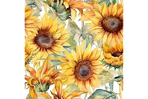 Watercolor Sunflowers: Peel & Stick Wallpaper That Unleashes Nature's Beauty
