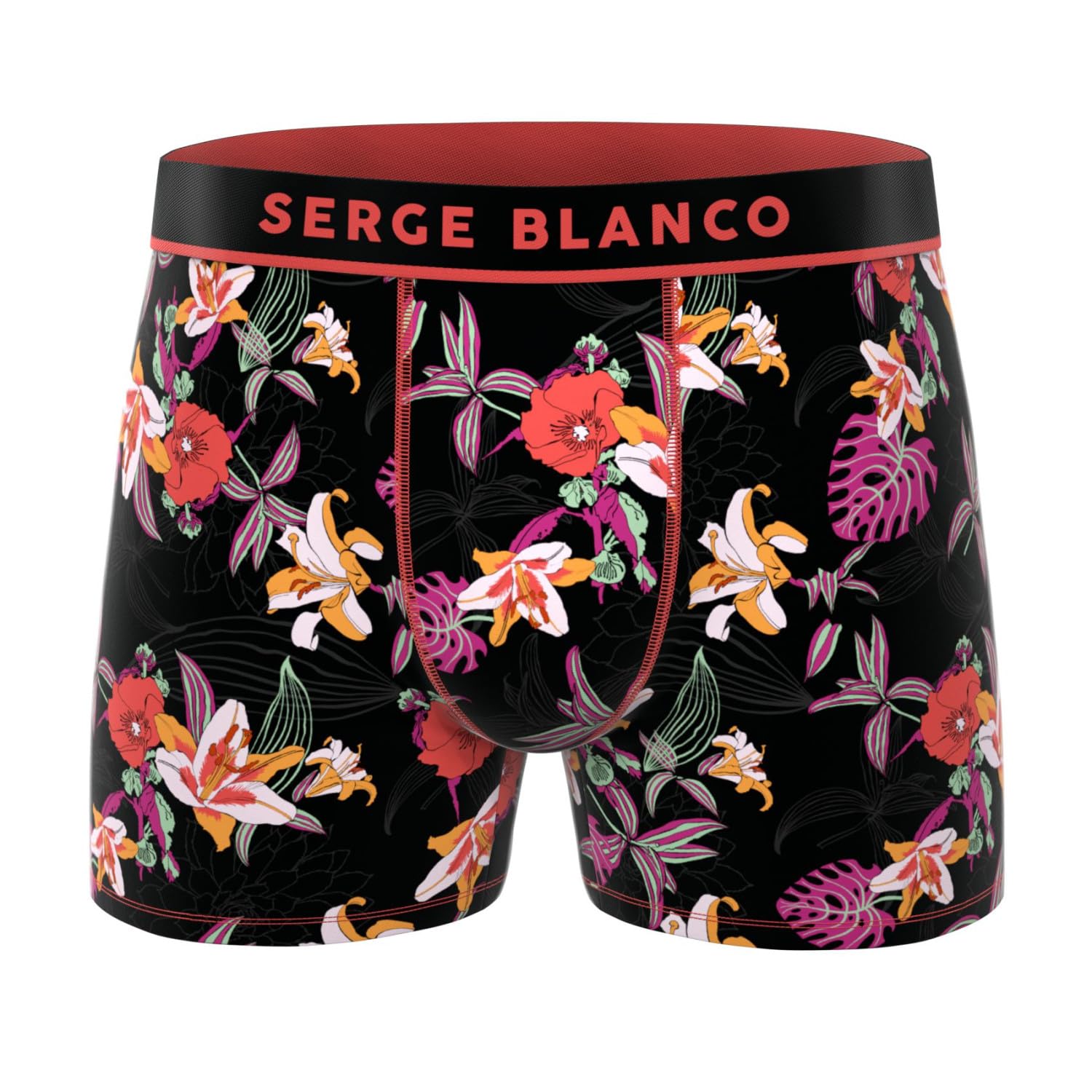 Serge Blanco Boxer Homme, Caleçon Homme Respirant & Ultra-Doux (Lot de 3)