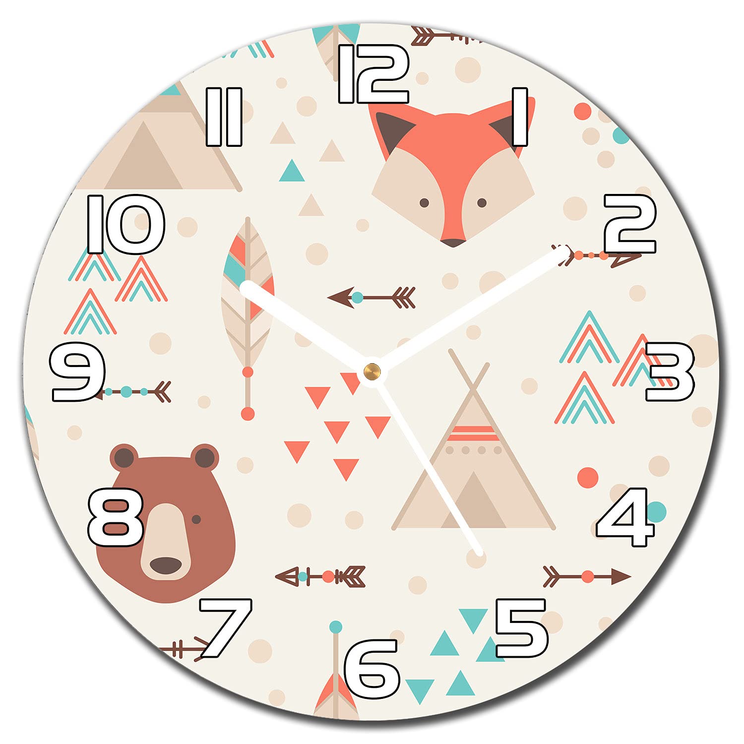 Horloge en verre de sécurité 30 cm Coloray aux finitions modernes et soignées