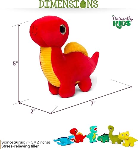 Miniatura 4 de Naturally KIDS Mochila de dinosaurio pequeña con juguetes 6