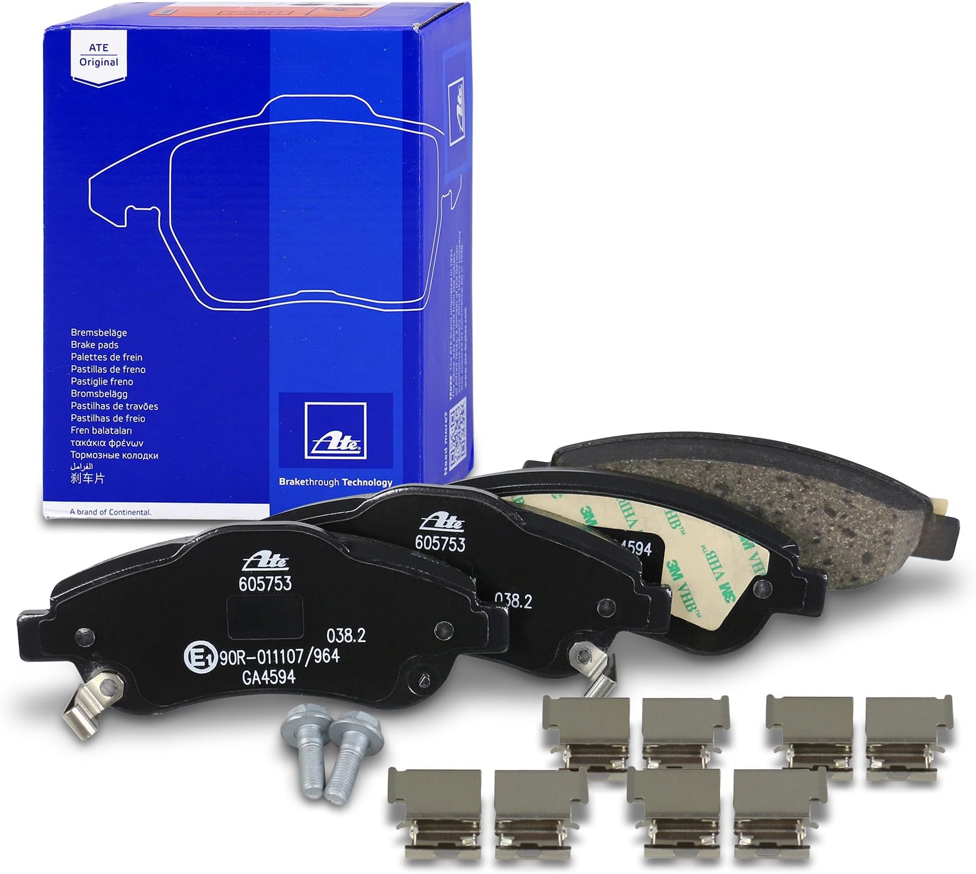 ATE GERMANY OEM FRONT BRAKE PAD SET HONDA CR-V Mk III (RE)2.0i 4WD 45022-SWW-G00