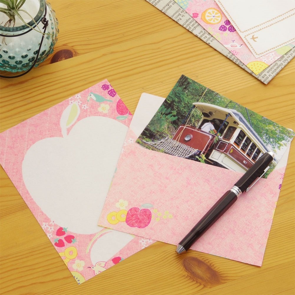 Amazon.co.jp: 学研ステイフル レターセット 気まま箋 フルーツ