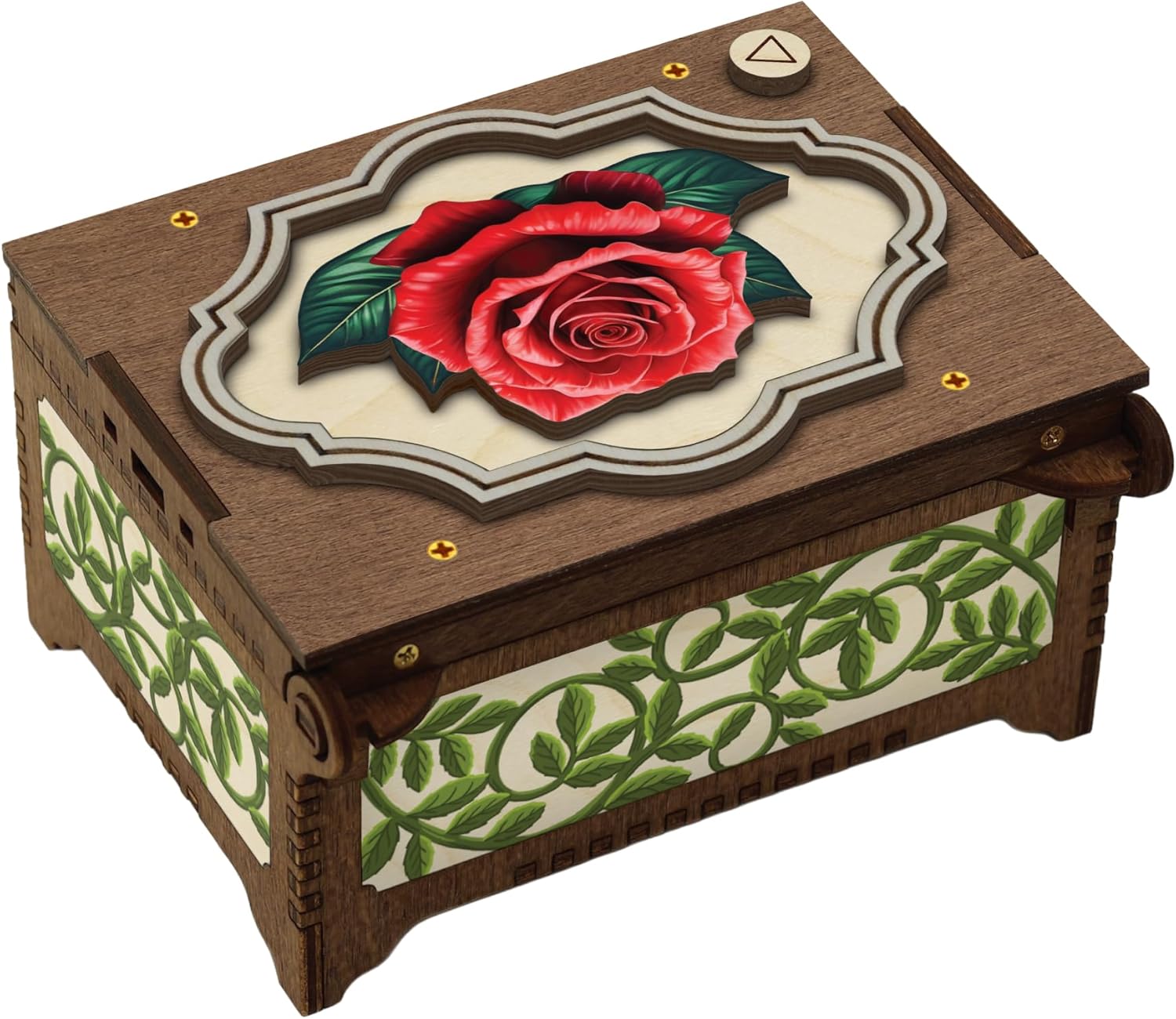 Custom Song Flower MP3 Music Box with Photo Personalization and Text, Choose from 21 Flower Types