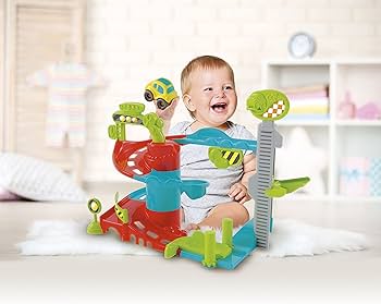 Clementoni - Fun Garage Baby Track zestaw do zabawy, wielokolorowy Clementoni - Fun Garage Baby Track zestaw do zabawy, wielokolorowy