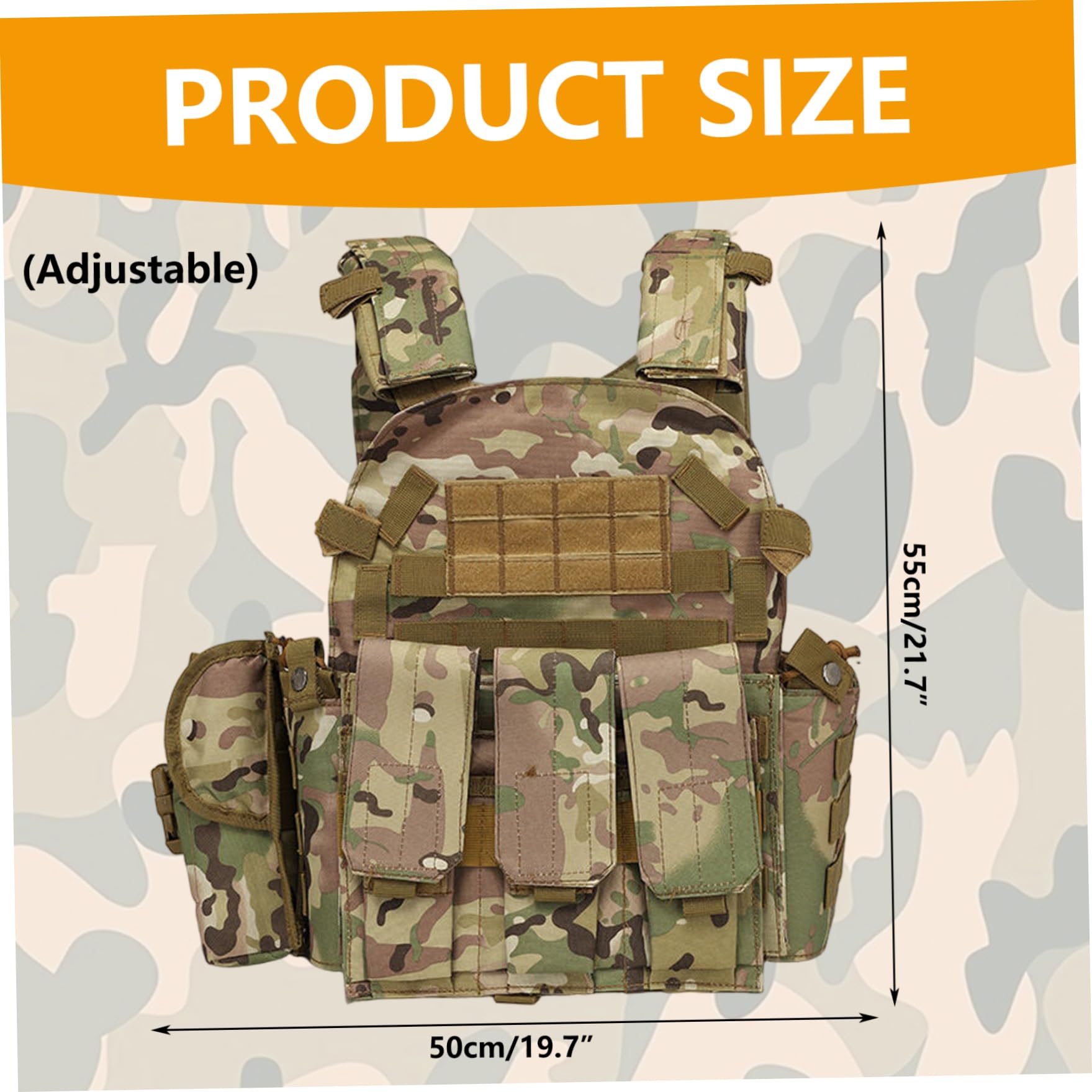 Gilet Airsoft Molle multifonctionnel, porte-plaque de Paintball respirant et réglable pour la formation des gardes de sécurité sur le terrain en plein air