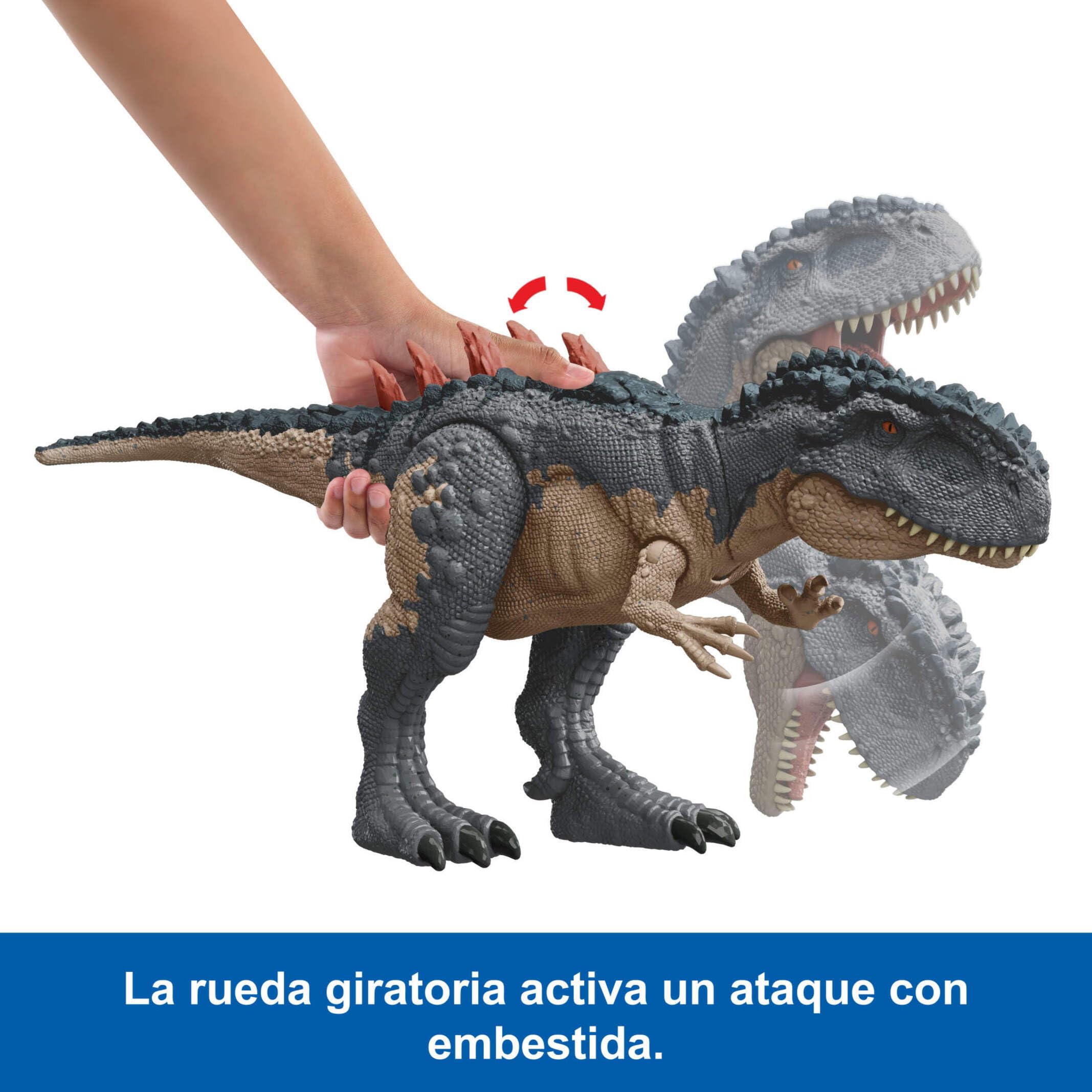 Mattel Jurassic World: Teoría del Dinocaos Netflix - Mapusaurus Rastreadores Gigantescos, Figura de acción de dinosaurio de juguete de 35 cm de largo, serie Epic Evolution, +4 años, HTK81