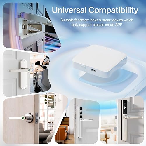 Miniatura 3 de TUYA - Puerta de enlace WiFi para timbre de puerta inteligente, cerrojo de huella digital