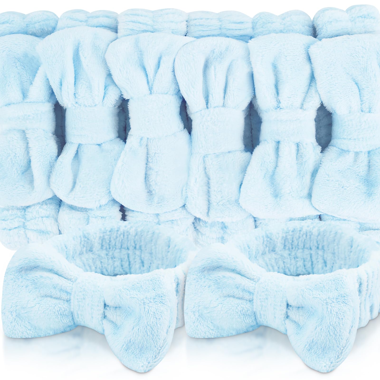 YOOVR 8pcs Spa Headband, Stocking Stuffers for Teen Girls Women (Blue)