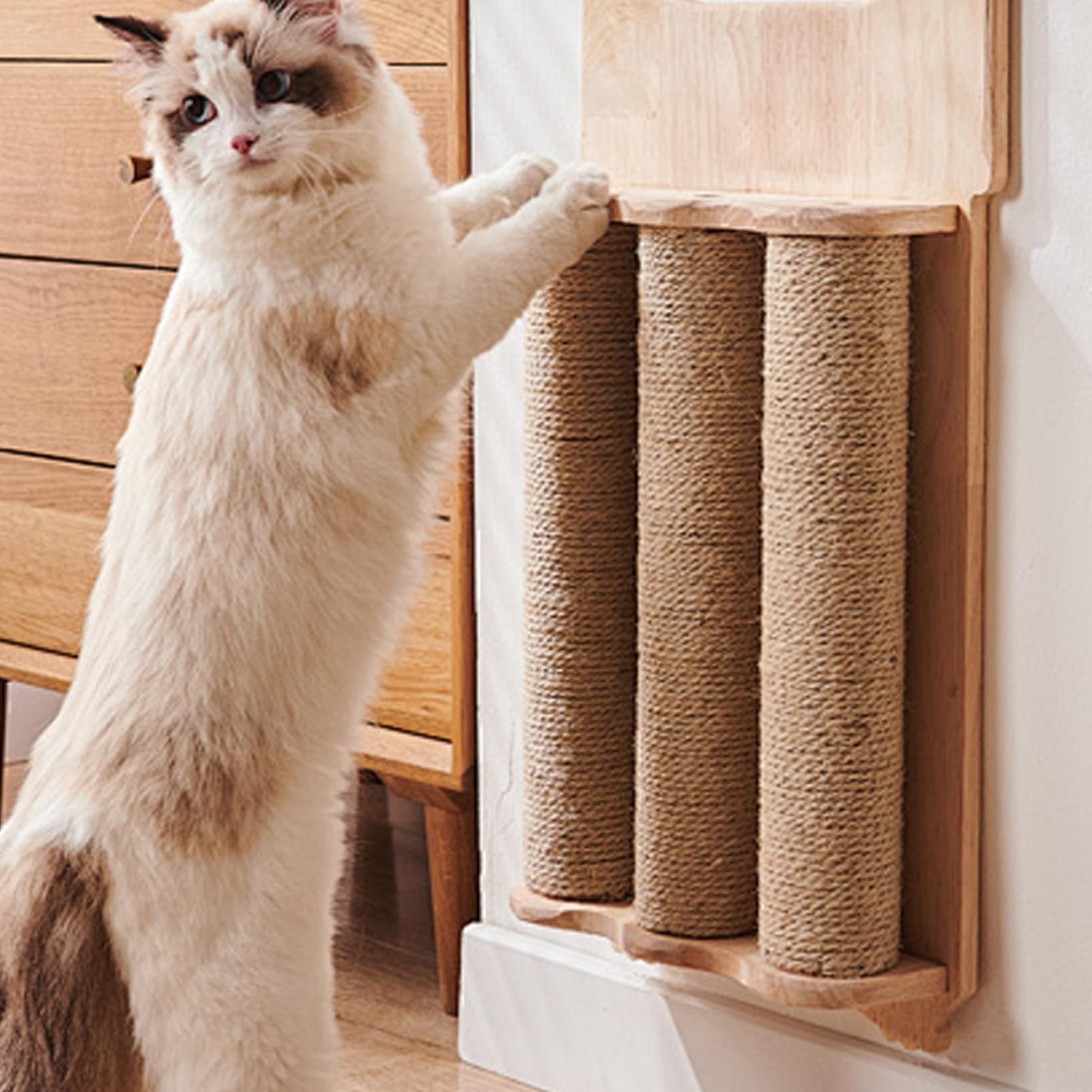 Rascador De Sisal Alto Para Gatos | Pack 2 Repuestos Para árbol De Gato DIY | Accesorio Duradero Y Que Ahorra Espacio