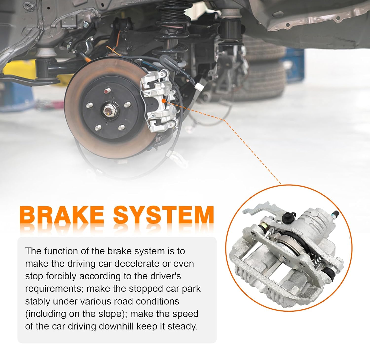 DRIVESTAR 2PCS 18B4540 18B4541 Rear Driver Left Passenger Right Side Brake Caliper, fit 1993-1997 for Chevrolet Camaro, 1993-1997 for Pontiac Firebird