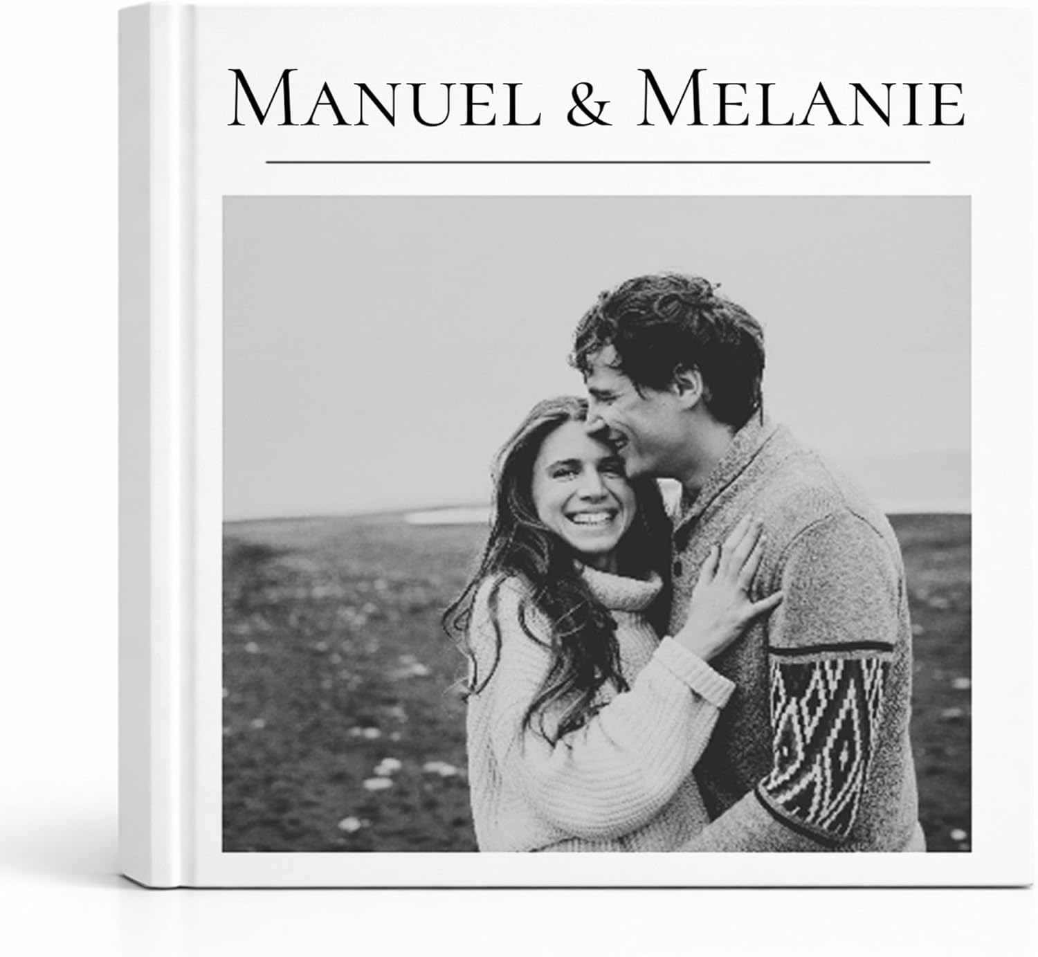 Wedding Guest Book Personalized – Guest Book Wedding Reception – Wedding Sign In Book for Guests – Hardcover Elegant Guestbook with Lines (100 Pages)