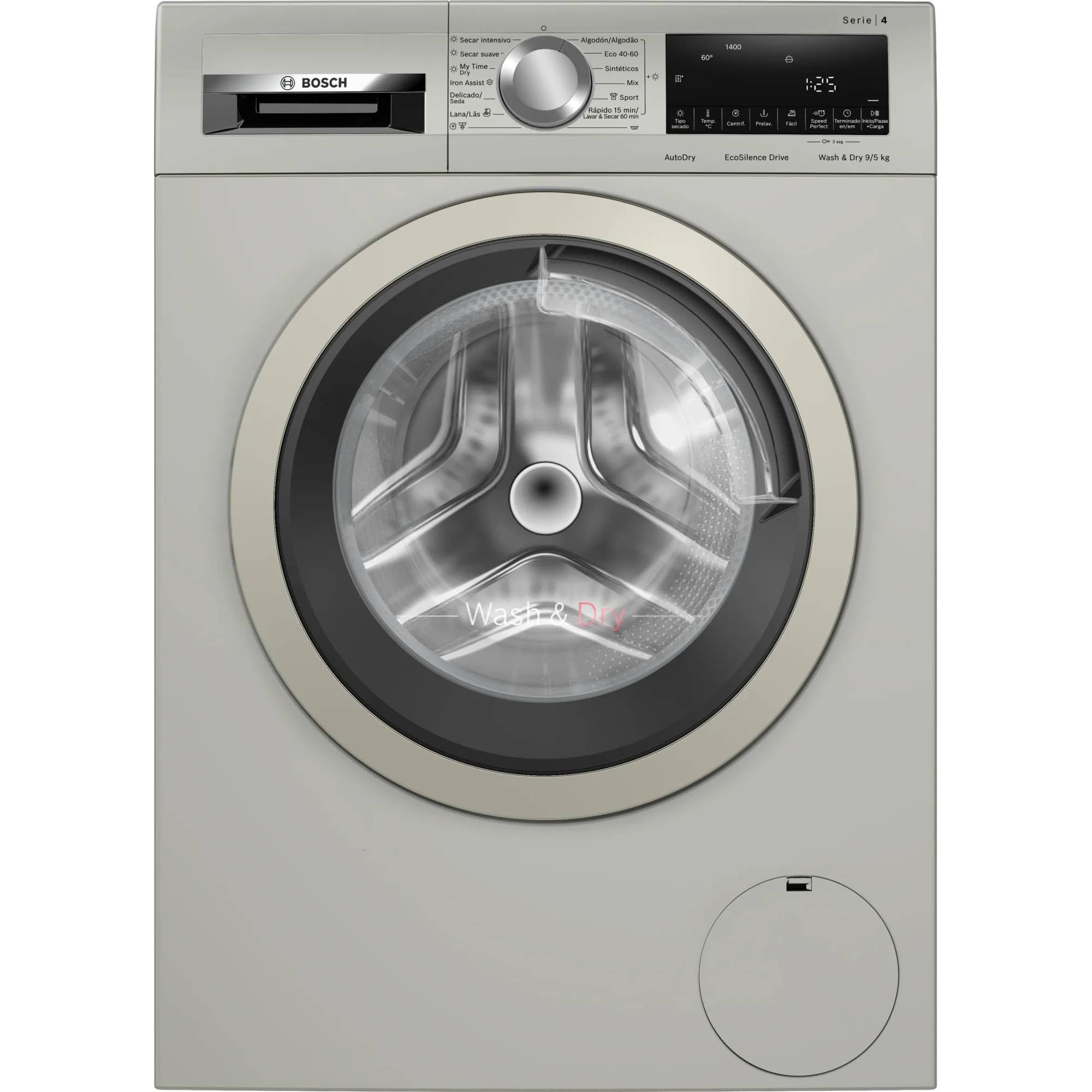 Bosch WNA1341XES LAVADORA-SECADORA Sin HomeConnect, 9kg, Grafito