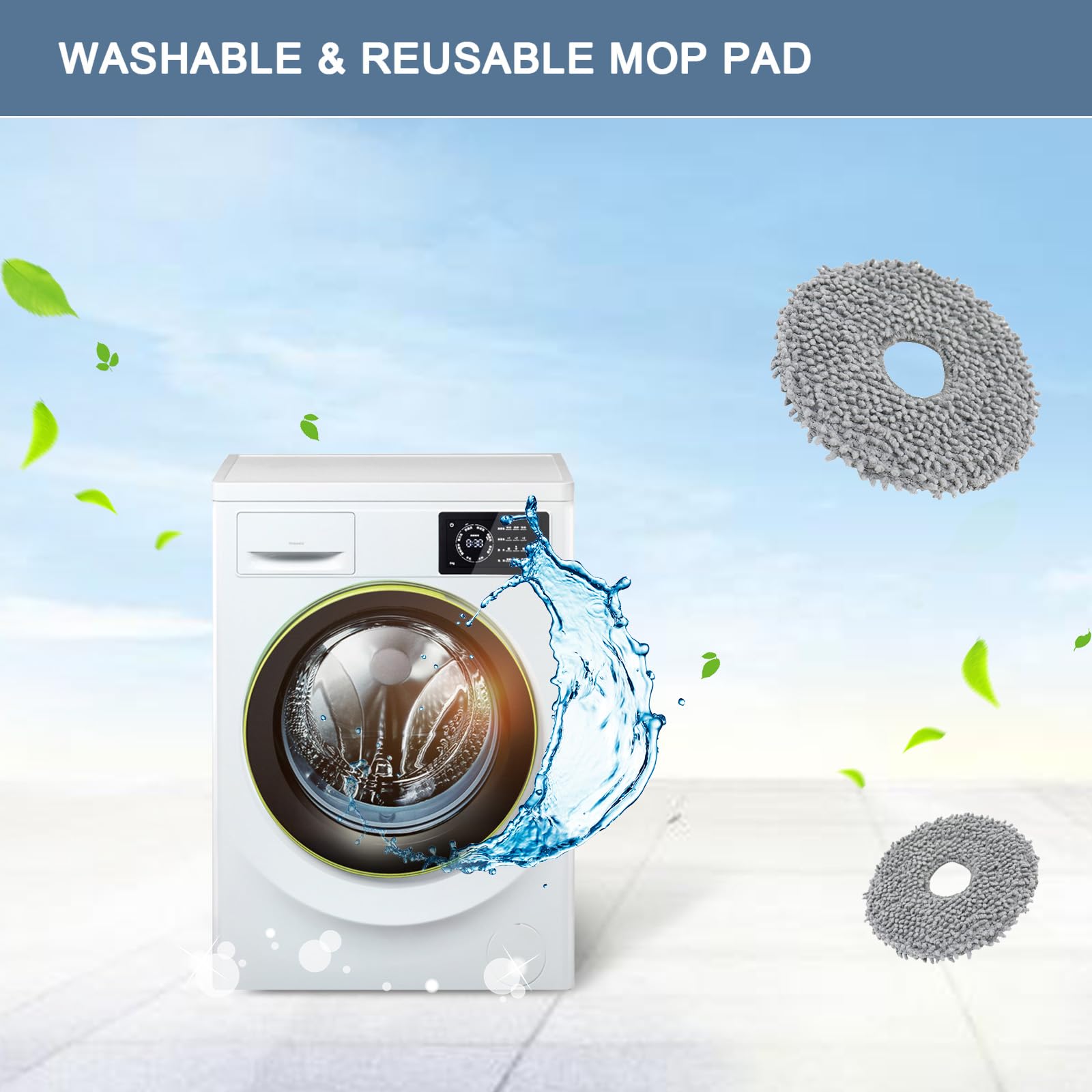 Amazon.com: Bycarm Microfiber Mop Cloths Compatible with Roborock