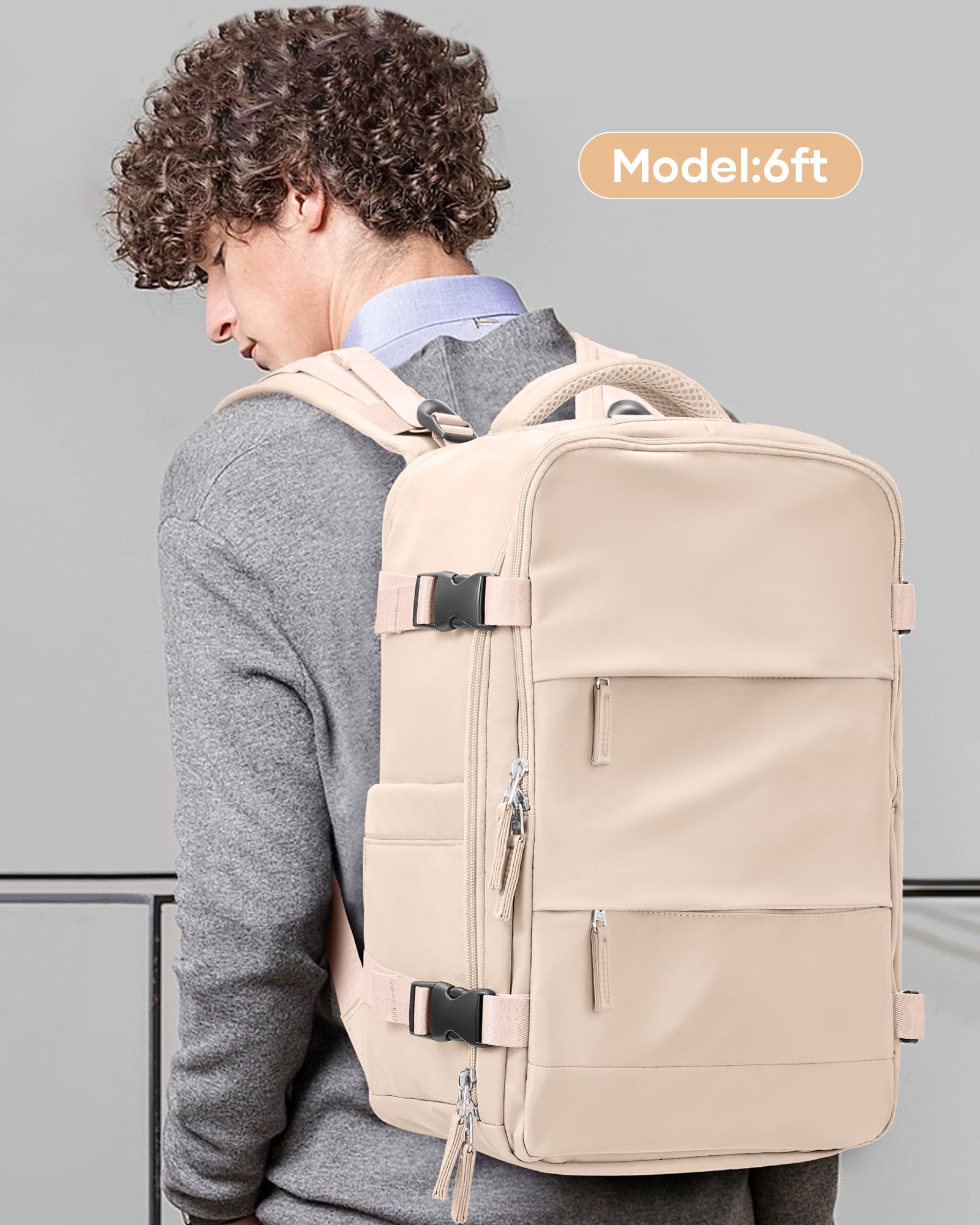 BJLFS Borse da Cabina per Ryanair 40x20x25 Bagaglio a Mano Zaino Borsa Zaino da Viaggio, Zaino da trekking,Zaino Easyjet 45x36x20,Zaino Casual per laptop da 14 pollici per scuola