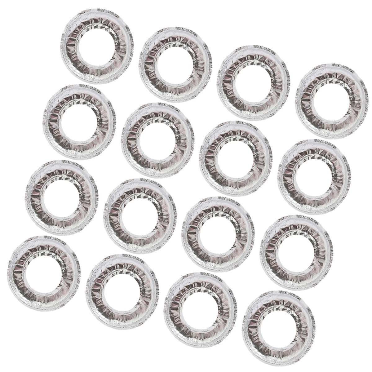 50pcs Aluminium Foil Round Gas Stove Burner Covers Oil Proof Pads