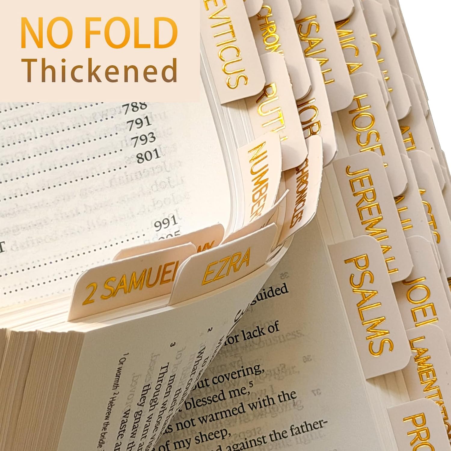 Bible Tabs Neutral Cream, Laminated Bible Tab with Label Women & Men, Christian Gifts, Large Print Bible Tabs for Easy Navigation, Bible Book Index Tabs Labels, Bible Study Supplies image 3