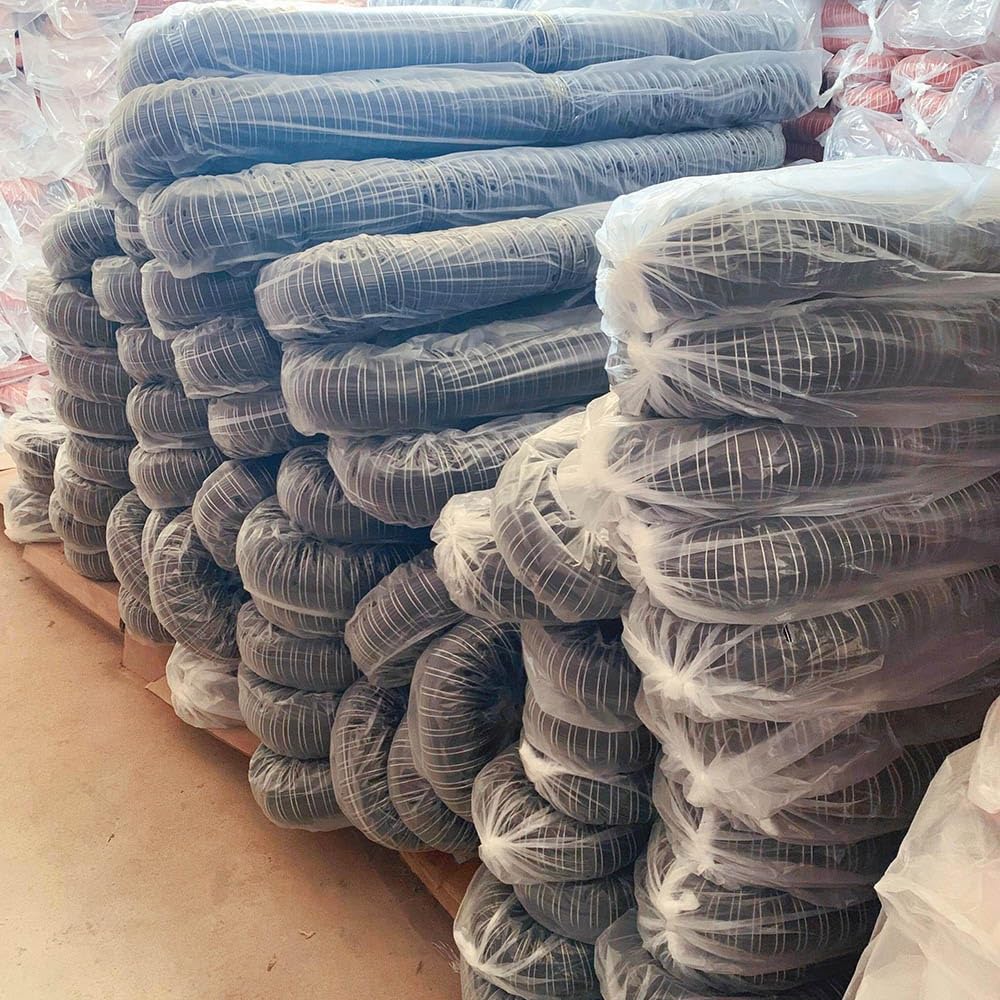 Tubo flessibile ad alta temperatura, 6 m, nero, 76 mm, tubo di sfiato per sistemi di ventilazione, resistente al calore, perfetto per applicazioni HVAC