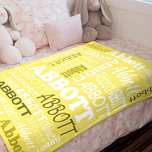 Miniatura 91 de Mantas de monograma personalizadas con nombres, manta personalizada para bebés niñas, manta de envolver con inicial, regalos personalizados