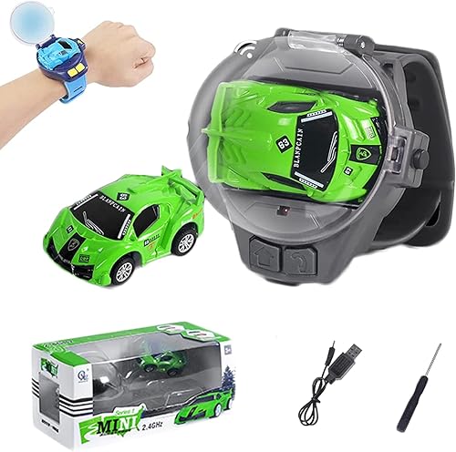 Miniatura 1 de Auto de reloj de hierba de nieve juguete de control remoto mini auto de carreras RC de 24 GHZ reloj de batalla de potencia juguete de coche de 984ft