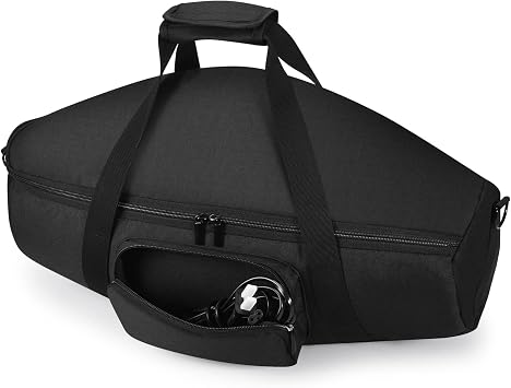 Travel Bag for JBL Boombox 3/2, Shockproof Case | Tear-resistant polyester, soft velvet lining, adjustable shoulder strap, fits speaker + cable/adapter, for outdoor travel