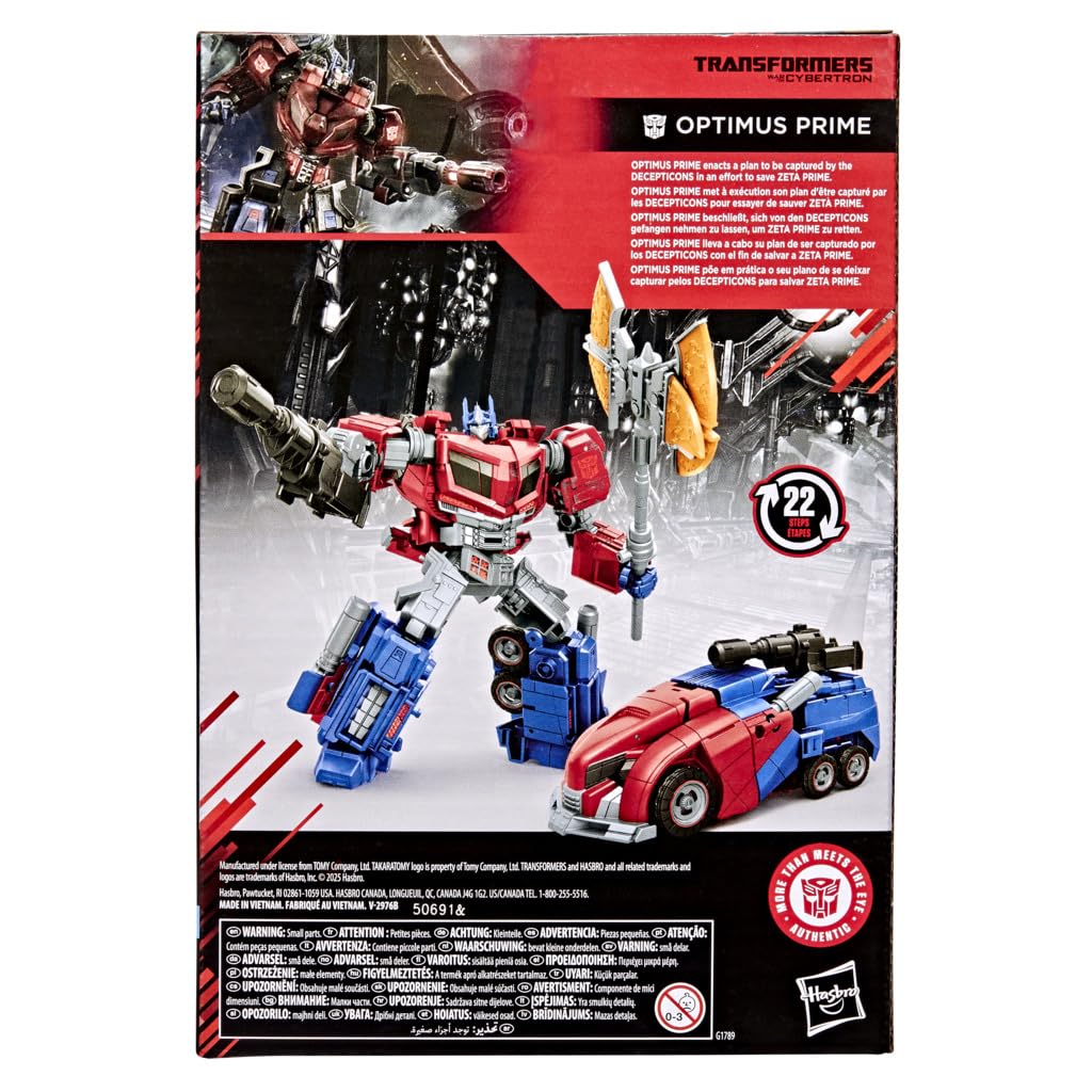 Transformers Studio Series, MTMTE Collection, action figure di Optimus Prime ispirata al videogioco La battaglia per Cybetron