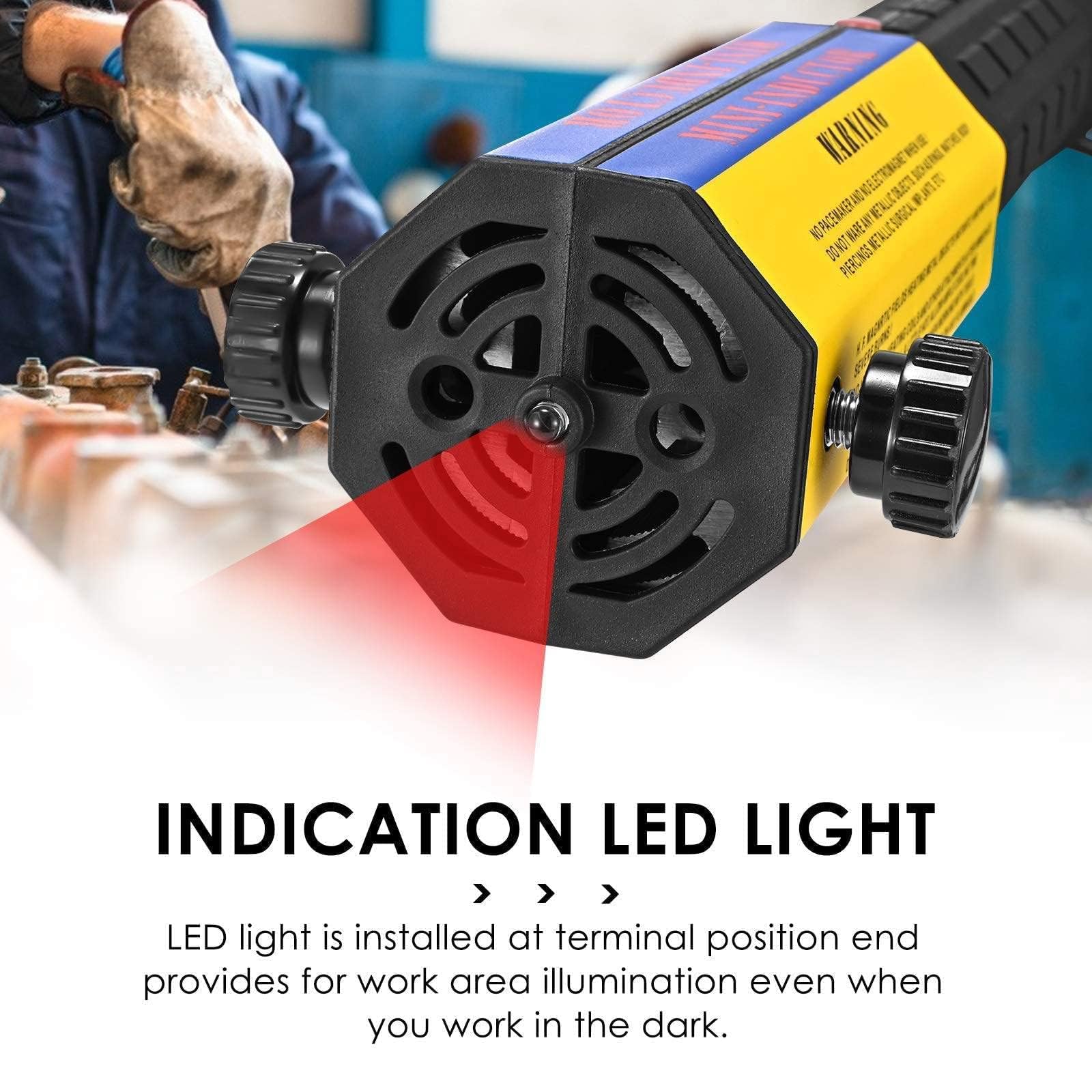 Kit de calentador de inducción magnético, herramienta automotriz sin llama de 1000 W con 6 bobinas para extracción de tornillos oxidados, dispositivo de calefacción electromagnético portátil