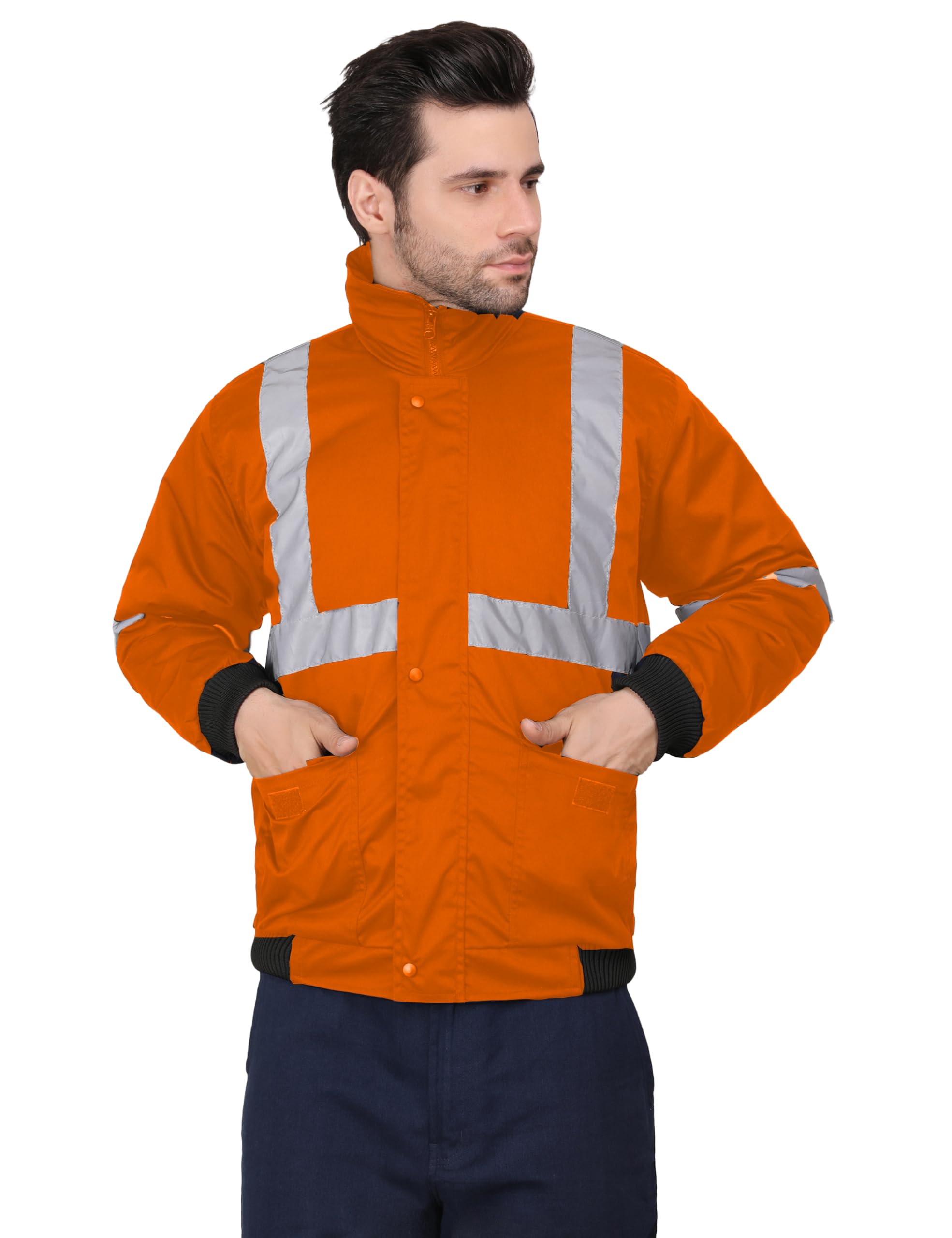 CLUB TWENTY ONE High Visibility Winter Jacket for Security and Safety