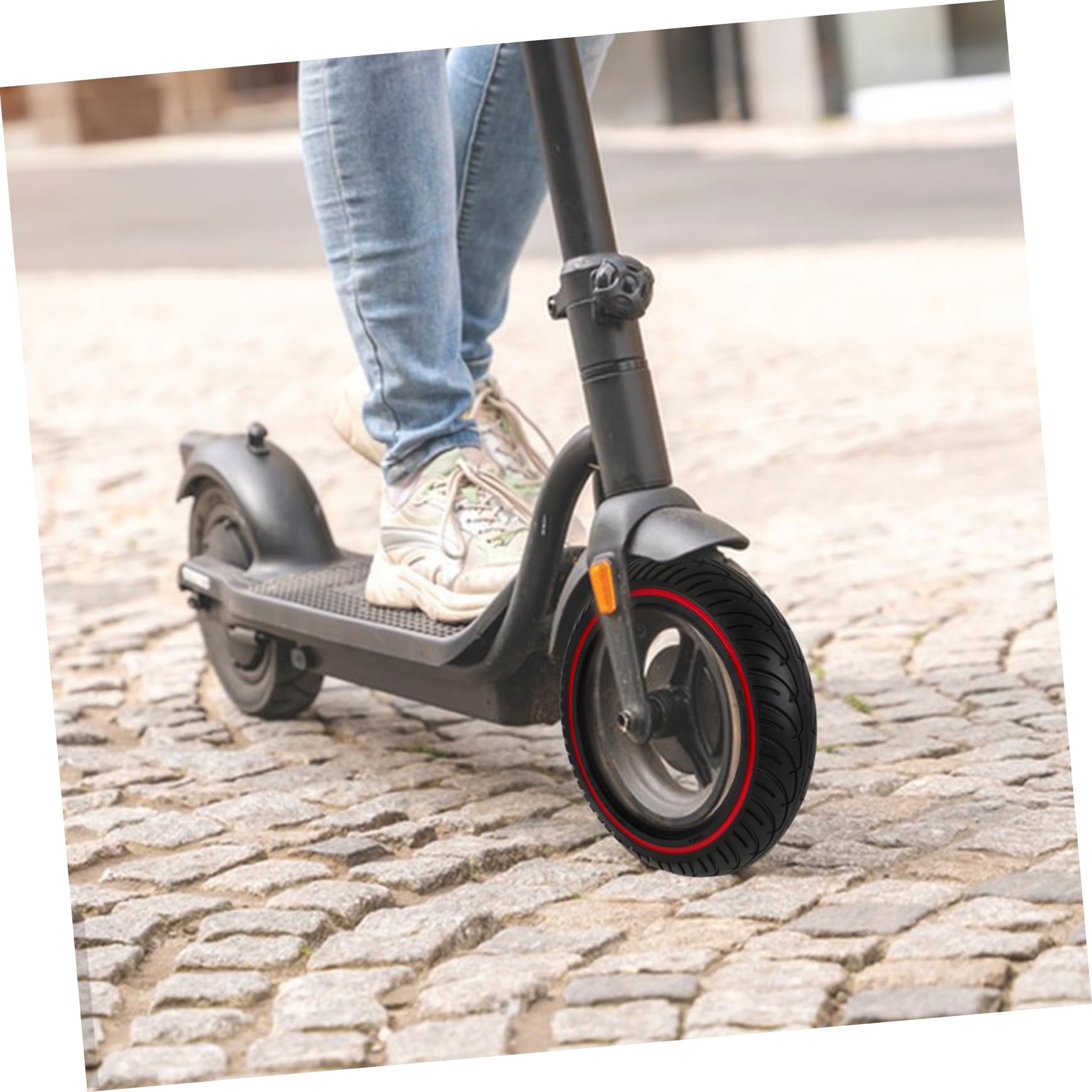 Gatuida Roue De Scooter Nid Abeille pour Pneu De Remplacement Non Gonflable Conduite Compatible avec Trottinettes Électriques