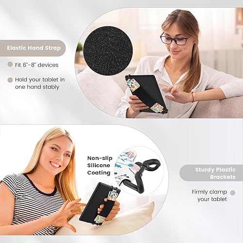 Miniatura 133 de MoKo Correa de mano de seguridad para Kindle eReaders Fire de 6 a 8 pulgadas, Kindle/Kobo/Voyaga/Lenovo/Sony Kindle E-Book, correa de mano versátil