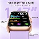 JYUAJOI Fitness Tracker with 24/7 Continuous Heart Rate, Blood Oxygen Monitor, Smart Watch with Sleep Monitor, IP68 Waterproof Activity Tracker Step Counter for Women Men (Pink) gallery image