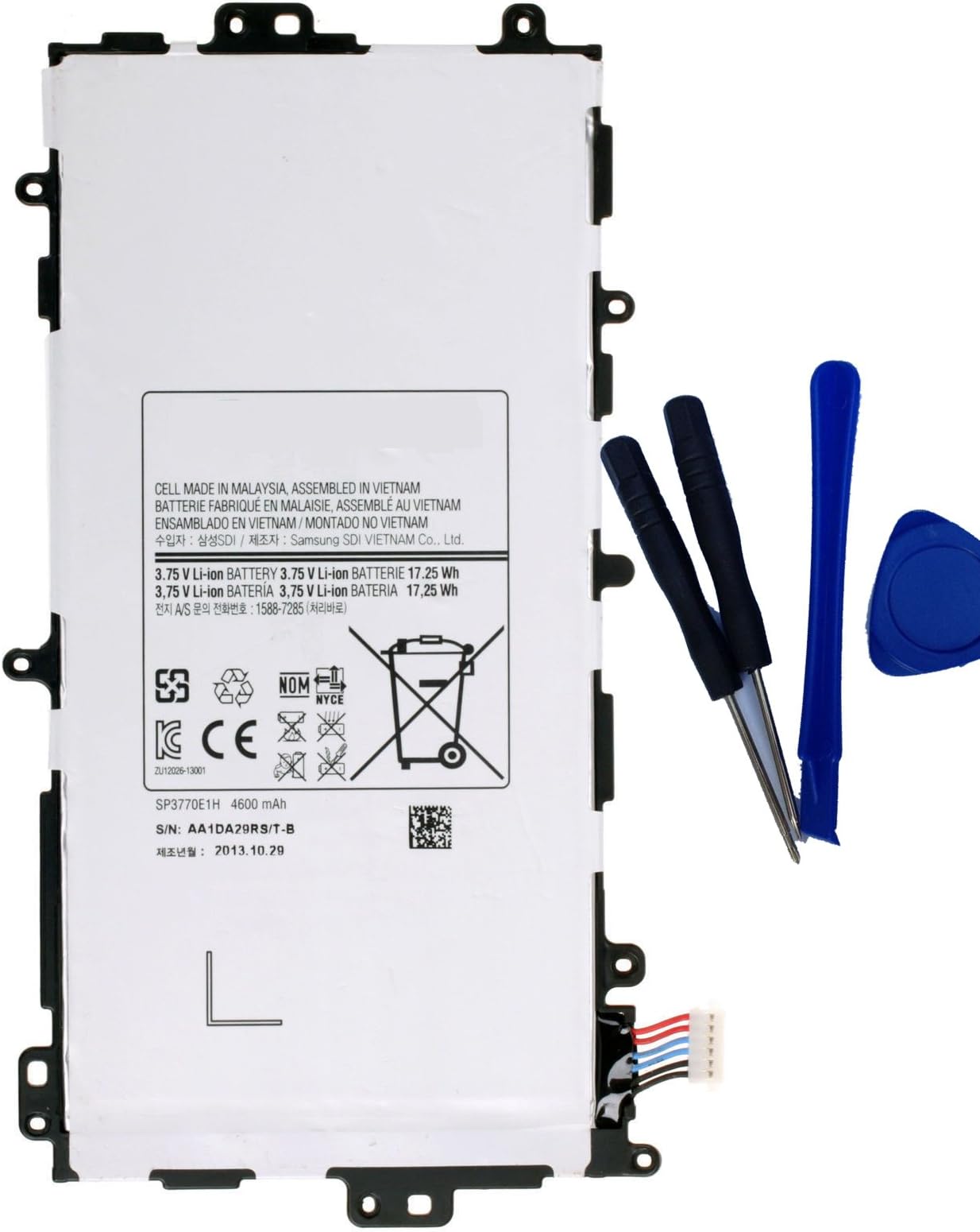 ZgszmallReplacement Battery Replacement For Samsung GT-N5100 GT-N5110 Galaxy Note 8.0 32GB N5110 SP3770E1H with Installation Tools