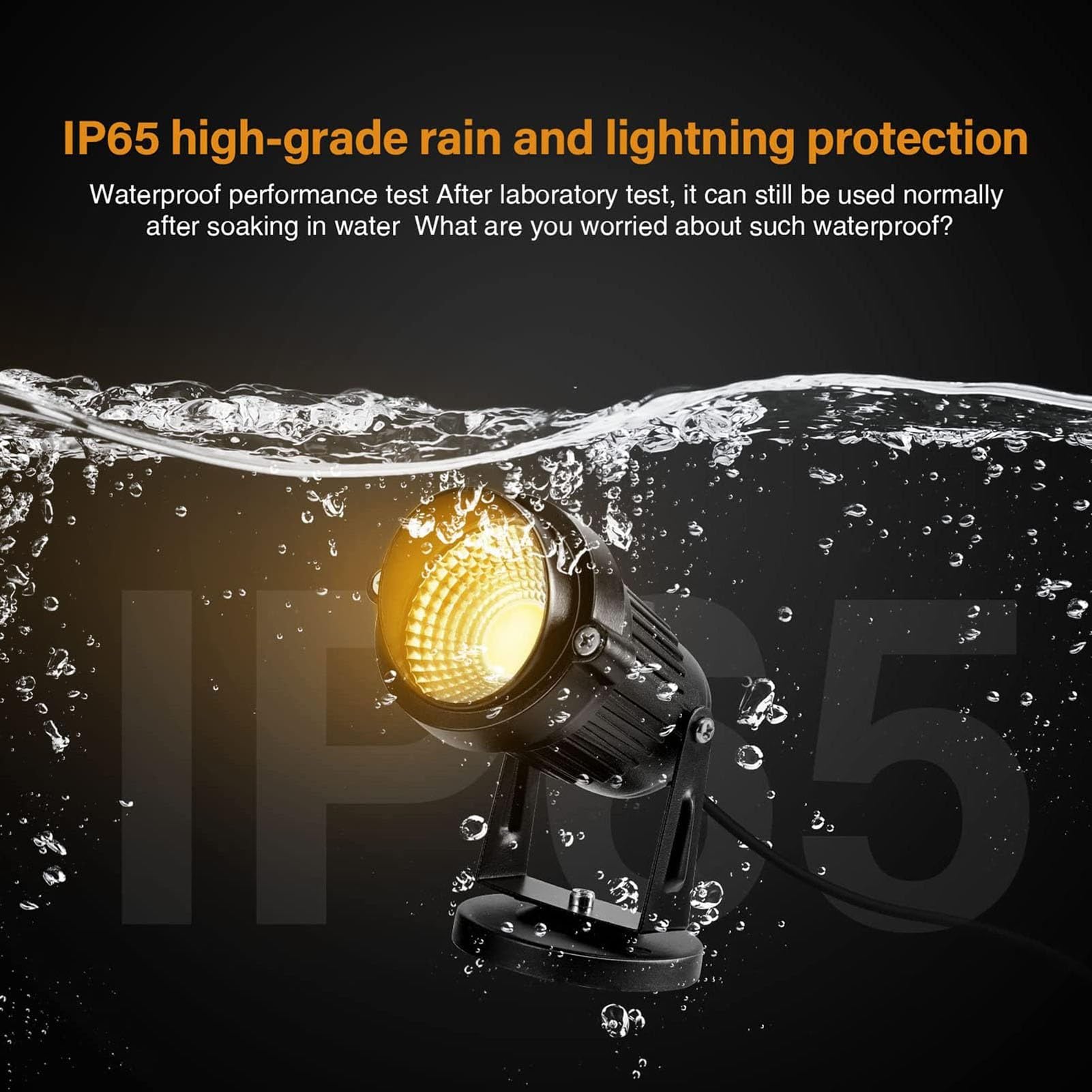 Lámpara LED Decorativa de 5 W - Luz descendente para Exteriores, Resistente al Agua IP65, para Patio, jardín, Camino o Pared, iluminación Interior y Exterior - Azul - 2 Unidades 11