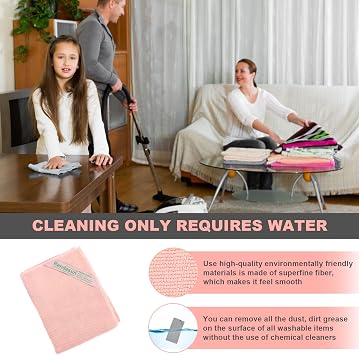 Cleaning Cloth, Reusable Cleaning Cloth, Basic Package, for Cleaning Home, car, Restaurant, bar, Hotel Office. Clean Without Leaving Traces. The Material is Soft and Protects
