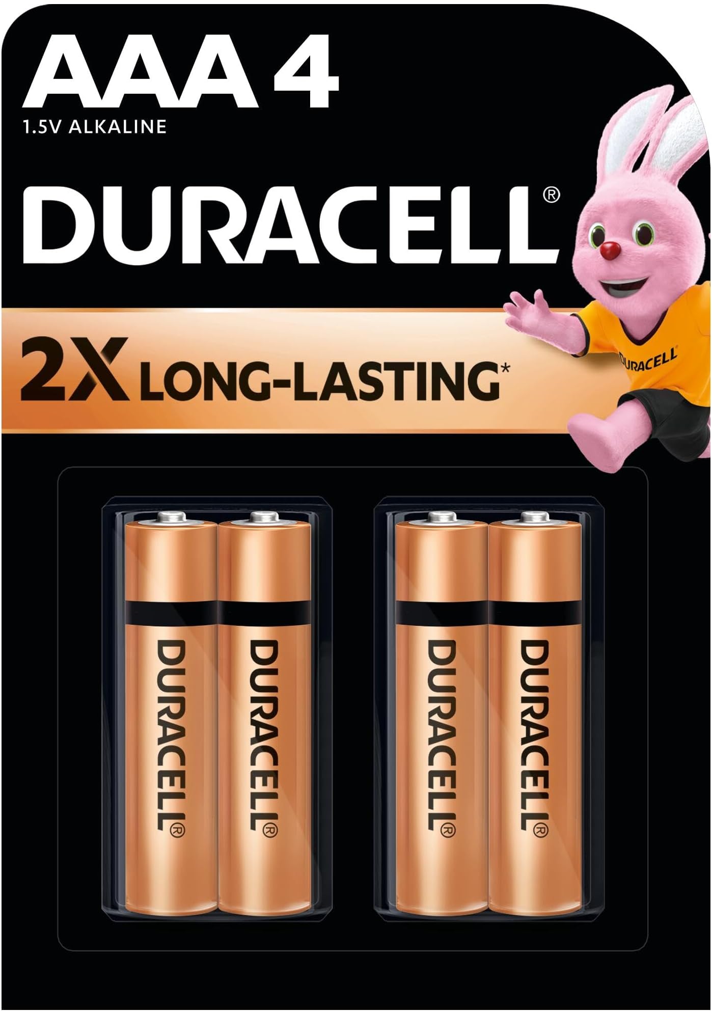 Duracell Alkaline AAA Batteries, pack of 4
