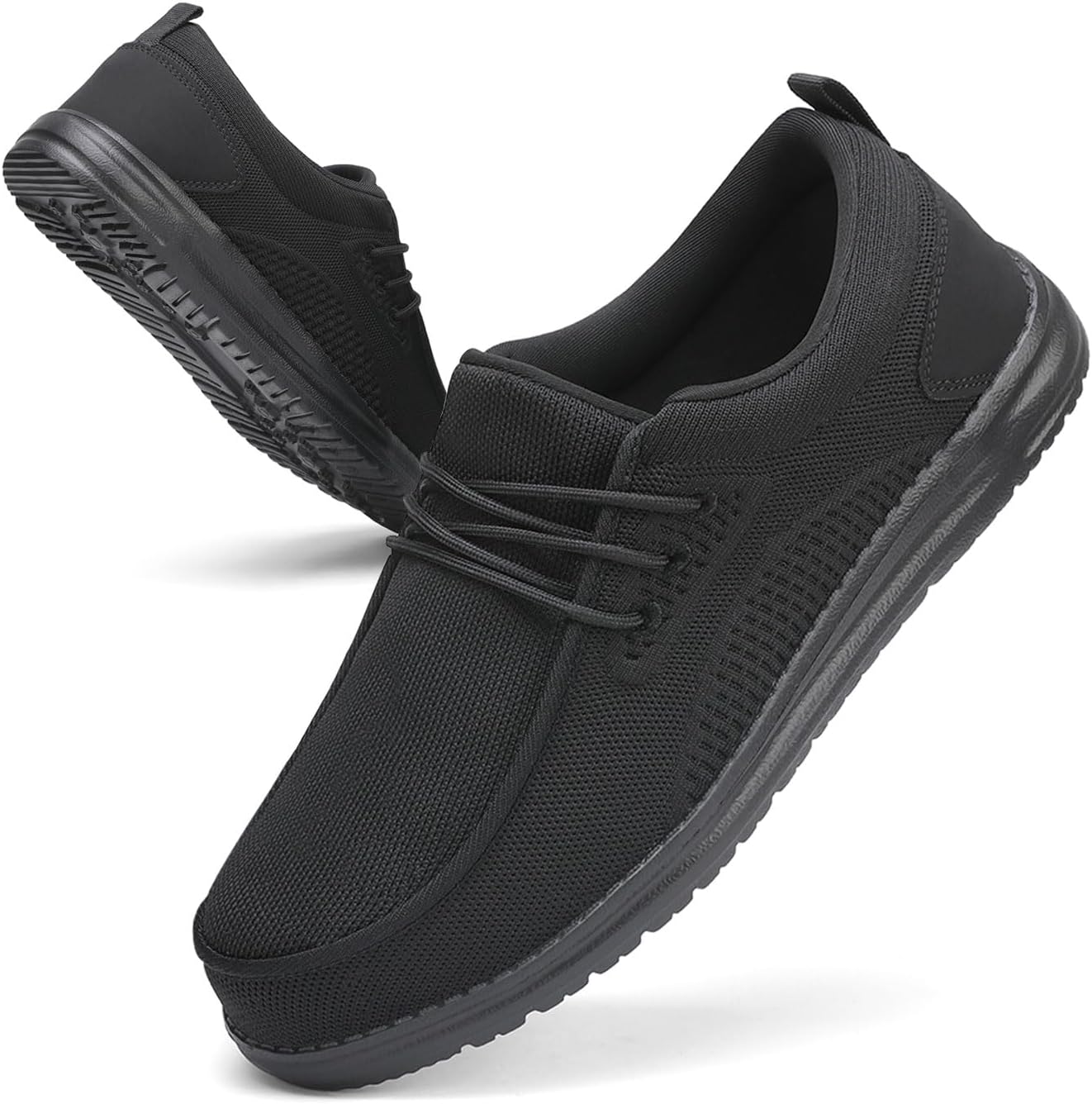 VikoViren Steel Toe Shoes for Men Slip On Safety Work Shoes Non Slip Puncture Proof Indestructible Lightweight Steel Toe Loafers Comfortable Construction Sneakers - Image 7