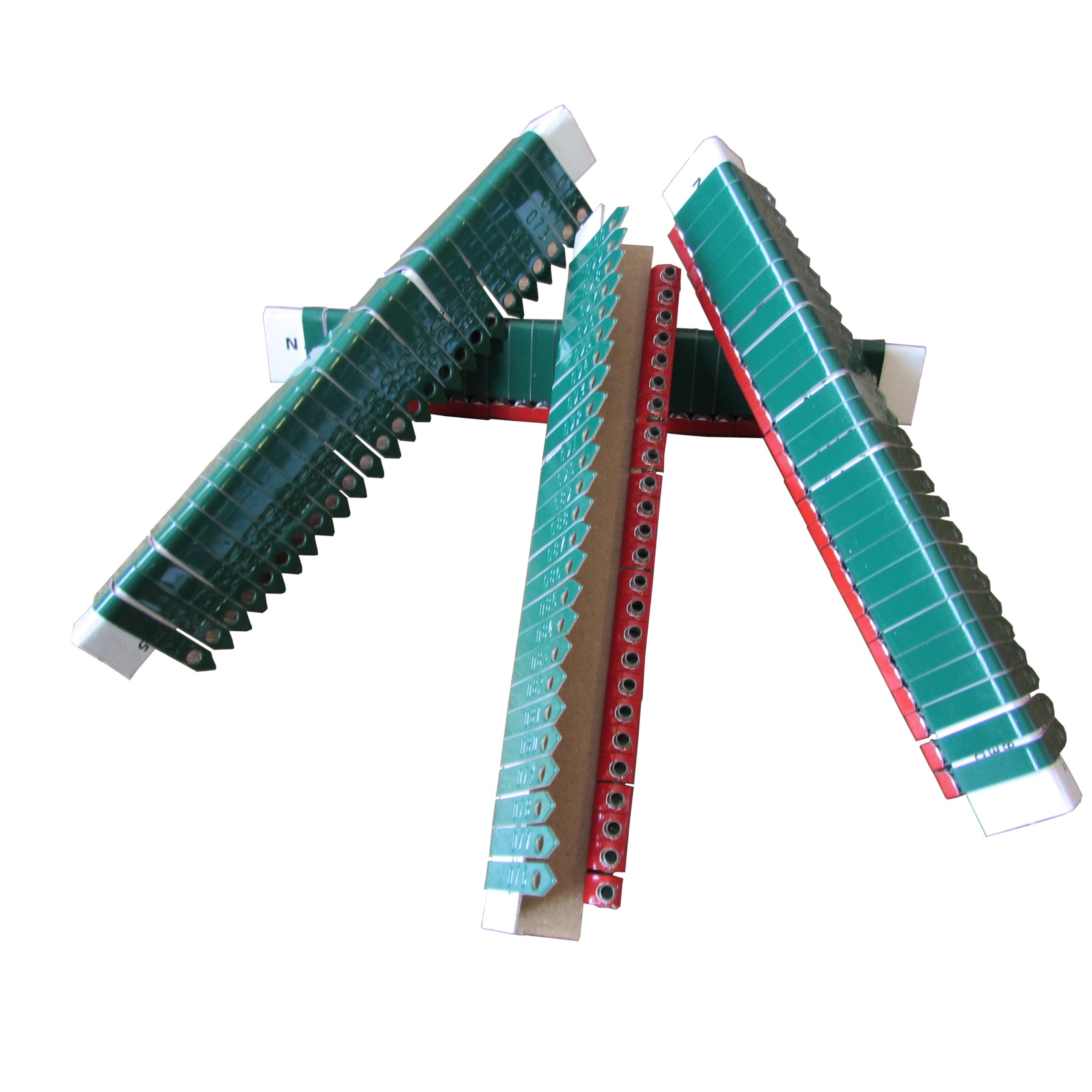 Customized Chicken Zip Wing Bands (100, Green)