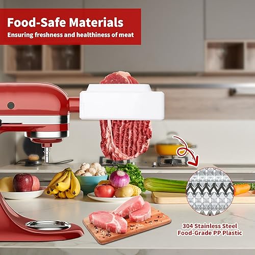 Miniatura 2 de Herramienta ablandadora de carne para todas las batidoras de pie KitchenAid, accesorio de máquina ablandadora de cubos de carne mejorada con