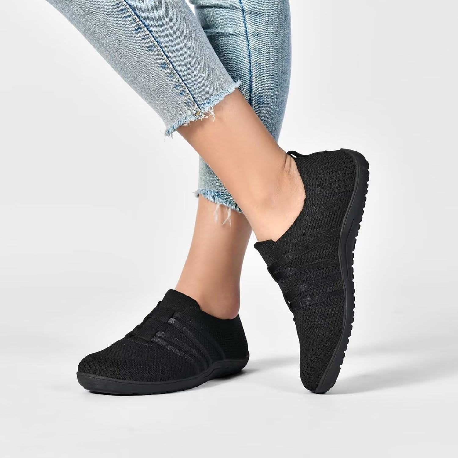 Women's Minimalist Barefoot Walking Shoes Wide Toe Box Flats Lightweight Casual Gym Athletic Sneakers - Image 4