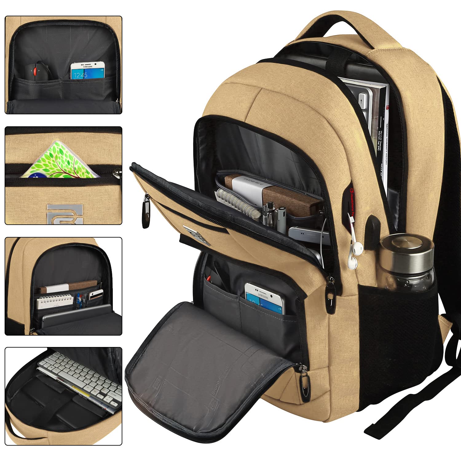 Volher Laptop Backpack,Business Travel Anti Theft Slim College Backpack — Amazon image 24