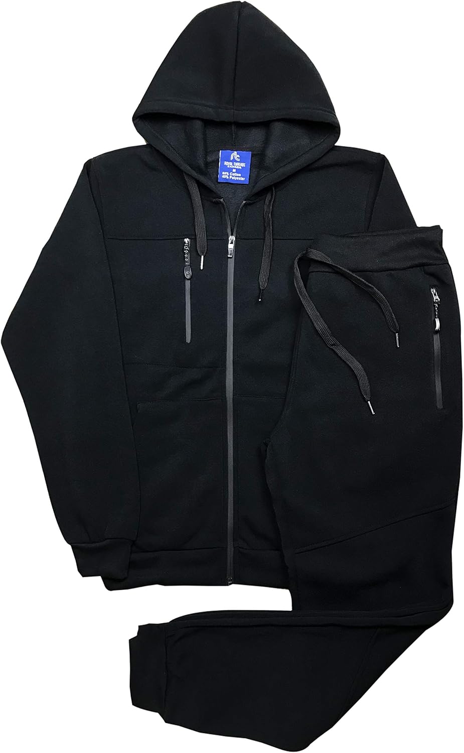 Royal Threads Canada Men’s Warm Winter Tech Fleece Sweat Jacket Sweatpants Jogger Outfit