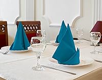 Vista 49 de Utopia Kitchen - Servilletas de tela negras [paquete de 12, 50 x 50 cm], mezcla de algodón absorbente, lavables y reutilizables para cena