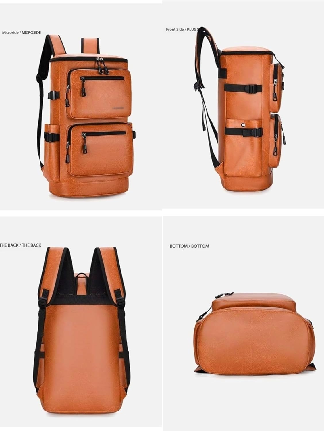 Travel Backpack For Business,Portable Travel Backpack,Lightweight Large Compartment Backpack, School Weekend Day Bag (Brown,Large) - Image 2