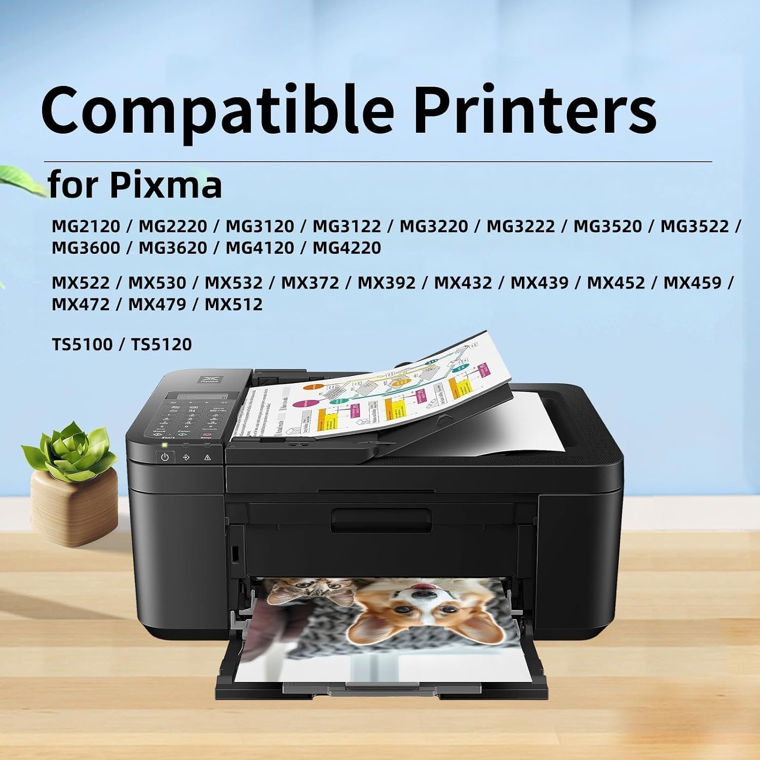 PG-240XL Black Ink Cartridge Compatible Replacement for 240XL 240 XL Combo Pack PG-240XL PG-240 PG 240 Works with PIXMA MG2120 MG3620 TS5120 MG3520 MG3522 MX452 MX472 MX532 MX512 Printer (2Pack)