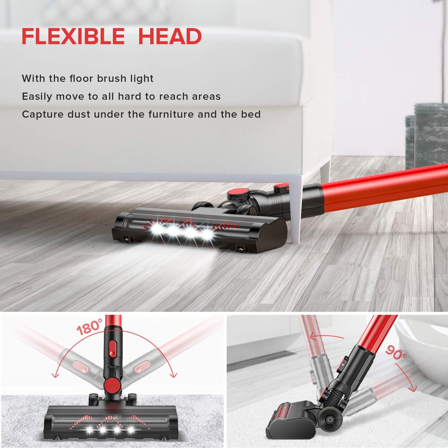 Buy OKP X100 Cordless Vacuum Cleaner 17Kpa Stick Vacuum Cleaner 4 in 1