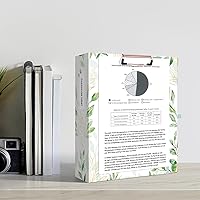 Vista 163 de Ospelelf Mini 3 Ring Binder, 2 Inch, Cute Pink Marble Binder for 5.5" x 8.5" with 5 Tab Dividers, File Folder Labels and Low Profile Clipboards