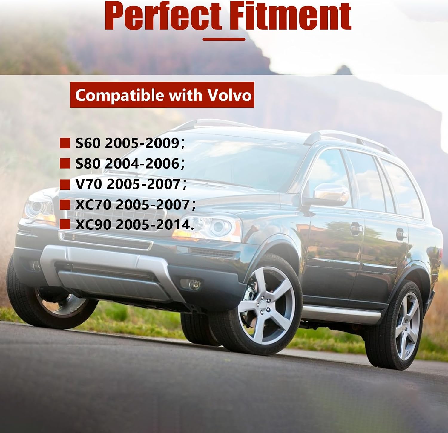 Driver Seat Switch Panel Cover for Volvo XC90 S60 S80 V70 XC70 Black | Fits XC90 2005-2014, S60 2005-2009, S80 2004-2006, V70 XC70 2005-2007, OEM# 39802011 39802012 39802015 39802020