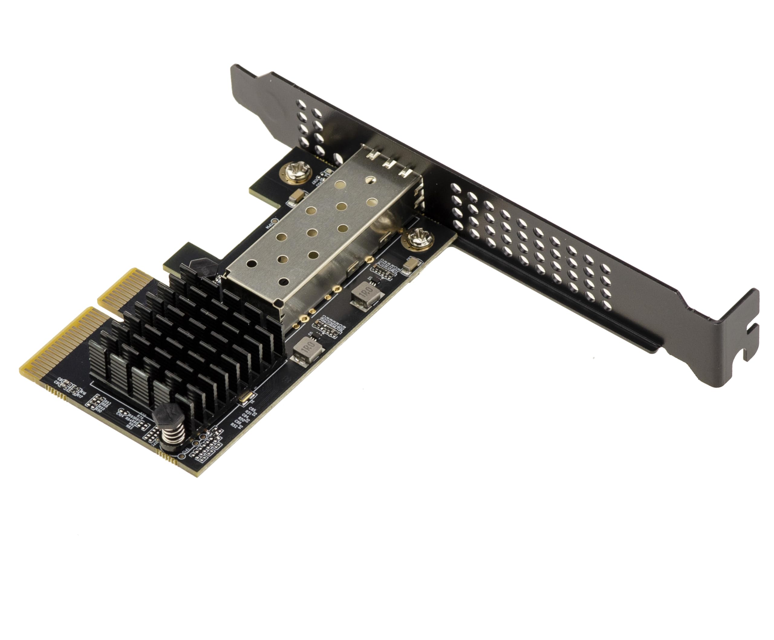 KALEA-INFORMATIQUE Scheda controller di rete PCIe x4 Gen 4.0 con una porta SFP+ 10G e chipset Realtek RTL8127, a basso consumo, raffreddamento passivo