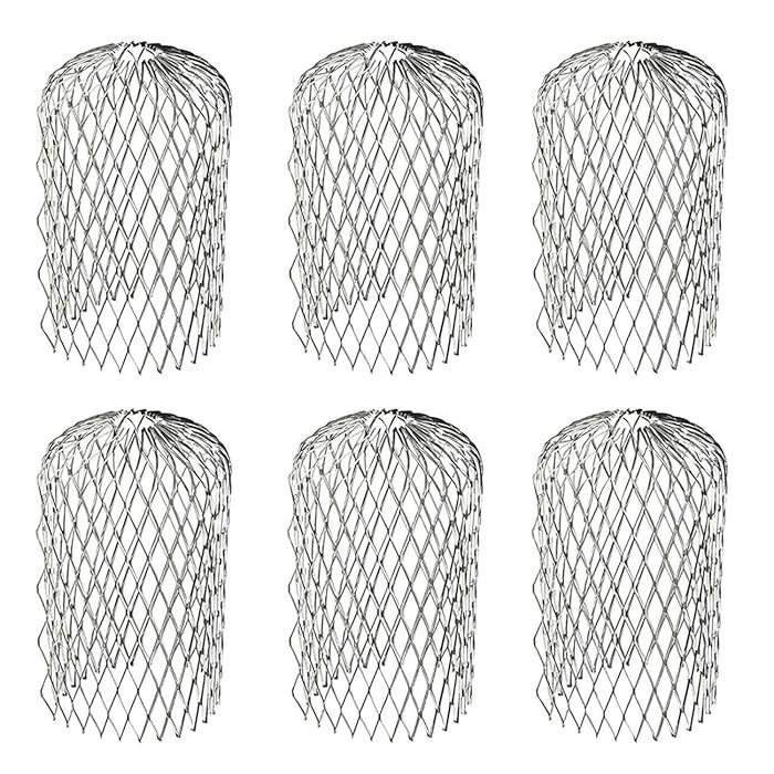 Buy Orgrimmar 6PCS Gutter Guard Strainer Aluminum Downspout Mesh Filter